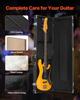 Bass Guitar Hard Case 48.03in Waterproof With Lock And Key for Bass Guitar