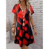 Robe décontractée d'été pour femme, style resort, à manches courtes