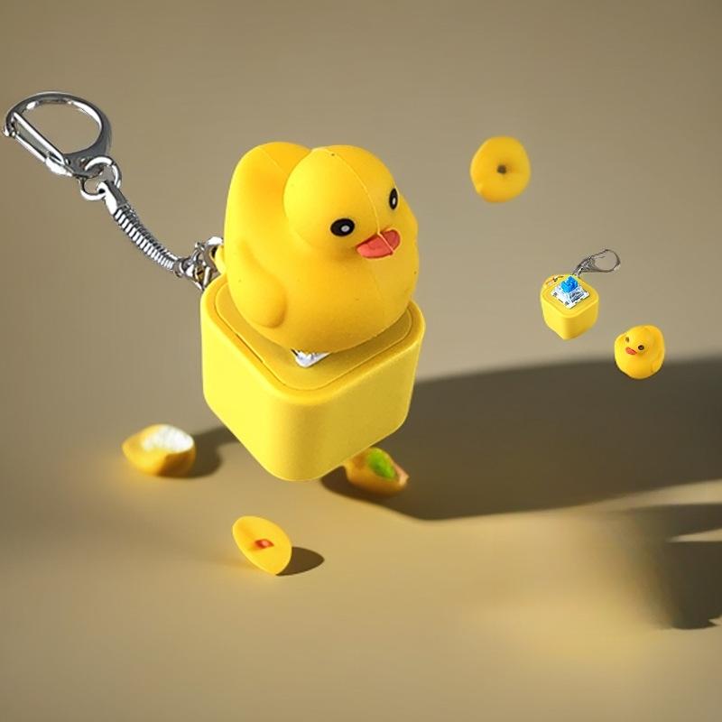 

Duck Keyboard Keycaps Quacky Duck Fidget Toy Sensory Toys Stress Reliever Keycaps That Quack Key Board Clicker for Women Men