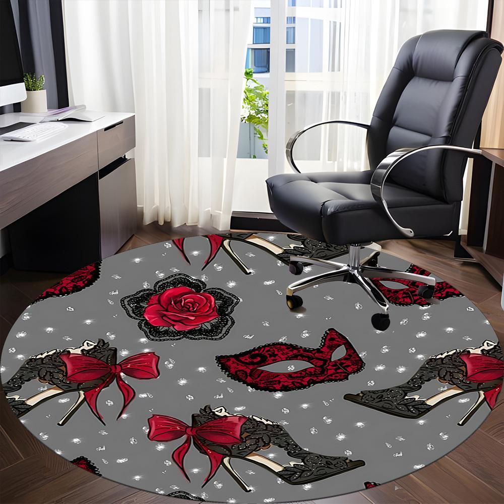 1pc Elegant, Fashionable Chair Carpet for Office - Durable, Ideal for Chair Mats, Stylish & Functional Decorative Rug yy260203034