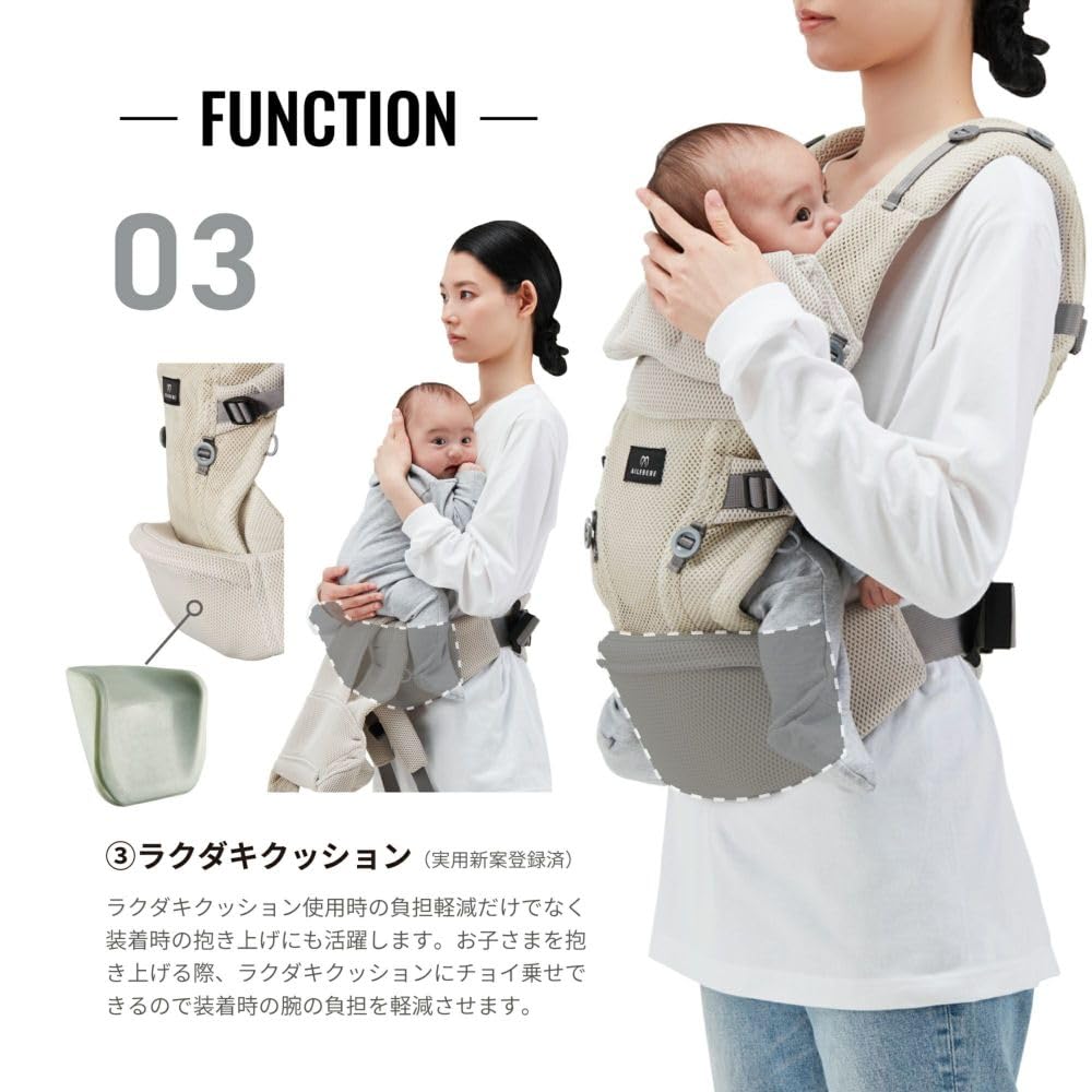 Carmate Baby Carrying System for Newborns Back BB902 (Ailebebe) Carrier, 3-Way (Front Carry, Carry)