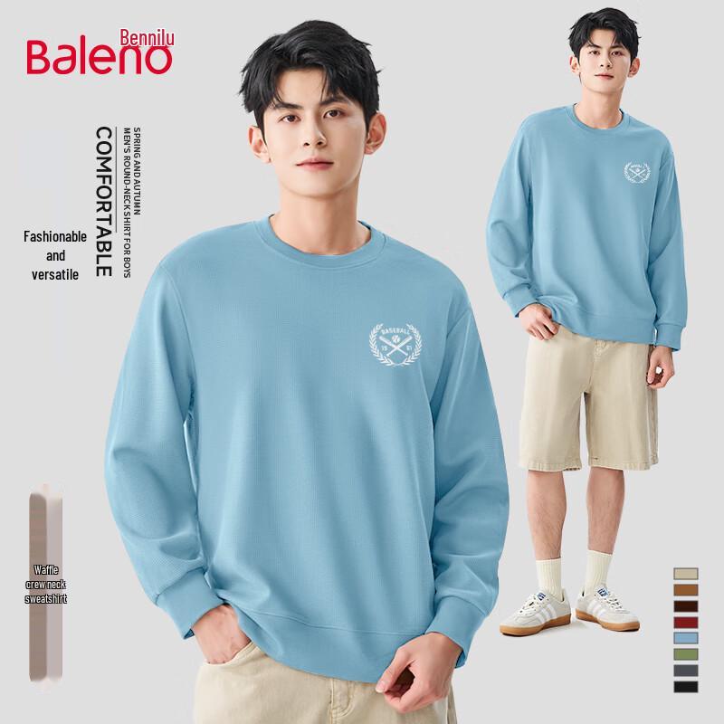 Baleno Unisex Heavyweight Waffle Knit Crewneck Sweatshirt