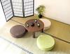 Miyatake Seisakusho CN-50RDBR Dark Brown Round Zabuton Cushion, 50cm Diameter x 50cm Depth x 15cm Height, for Living Room