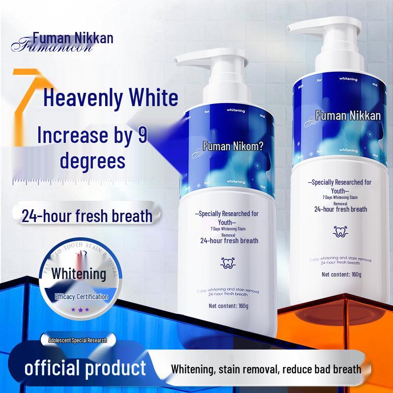 Fluoride-Free Whitening Toothpaste: Fresh Breath, Stain Removal, Cavity Protection, Gum Care for Youth