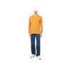 Nike Solid Icon Print Crew Neck Long Sleeve T-Shirt Men Tops Yellow DO9269-727