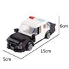 Police Miniature Soldier Military Police Car Patrol Car Assembly Small Particles Building Block Toy Boy