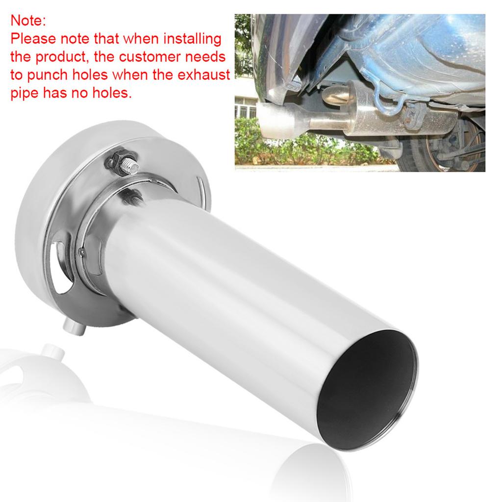     85mm Round Exhaust Muffler Tip Removable Sound Silencer