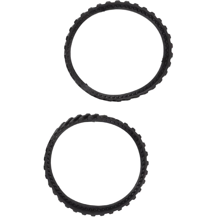 Traction Bands For Powers Wheels, 2Pcs Rubber Wavy Texture Traction Bands Rubber Tire Track Pool Cleaner Wheel Track Pool Cleaner Parts 15. 9cm Outer