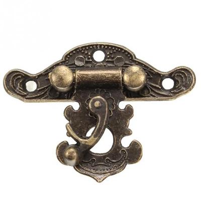 5pcs Antique Retro Vintage Decorative Latch Wooden Jewelry Box Hasp Pad Chest Lock