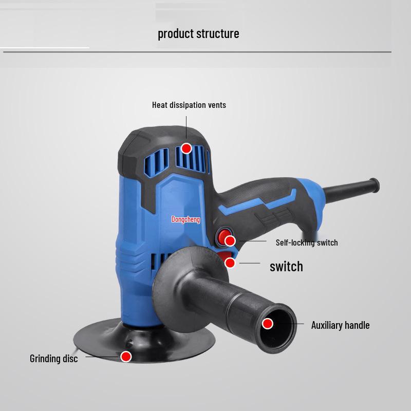 Dongcheng Disc Sander S1A-FF02-150 for Woodworking, Metal, and Paint Polishing