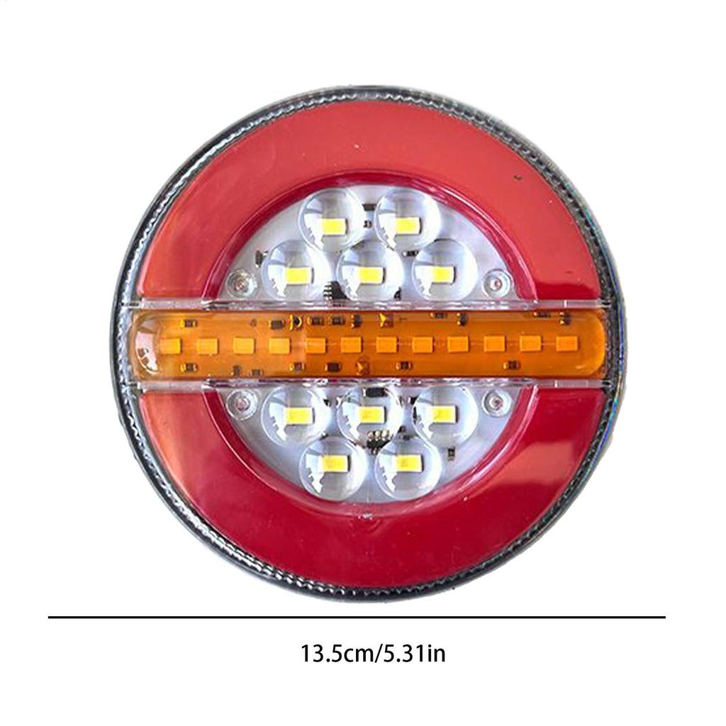 Utility Trailer Lights 5.3 Inch Round Trailer Tail Lights LED Rear Lighting Stop Turn Lamp Safety Accessories For RV Car Truck