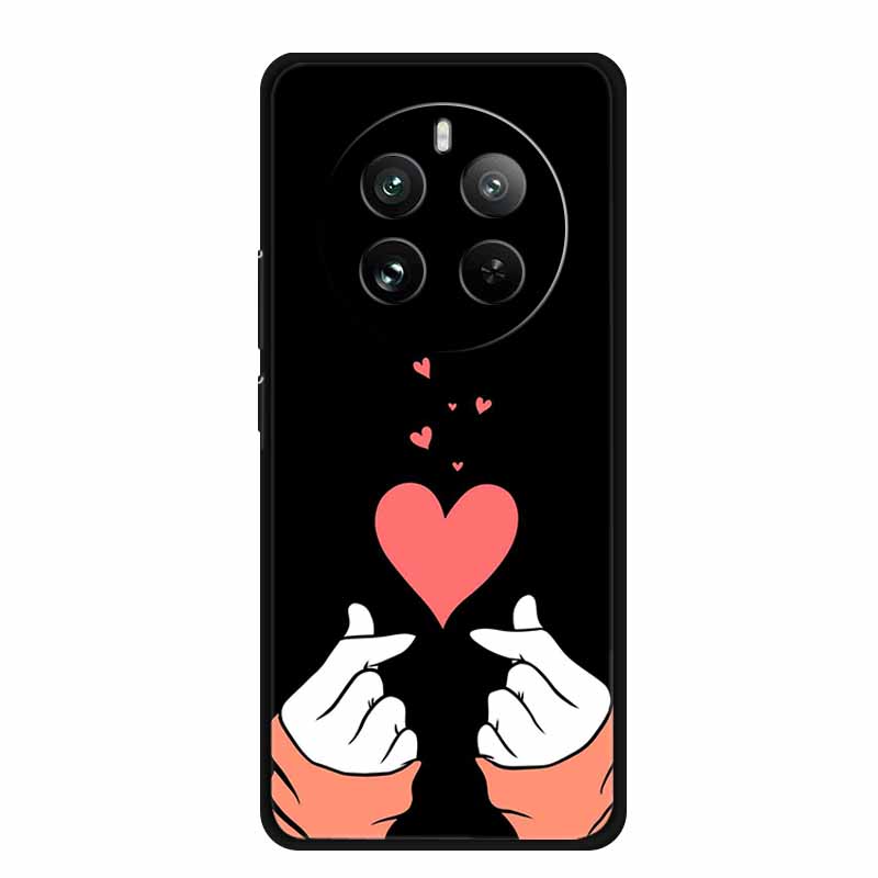For Realme 12 4G Case Realme12 5G Silicone Pained TPU Lovely Coque for Realme 12 Pro 5G Cover Realme 12 Pro+ Funda Realme12 Plus