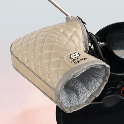 Electric Bike Handlebar Muffs Winter Fleece Lined Windproof Waterproof Thermal Hand Guards for Motorcycle and