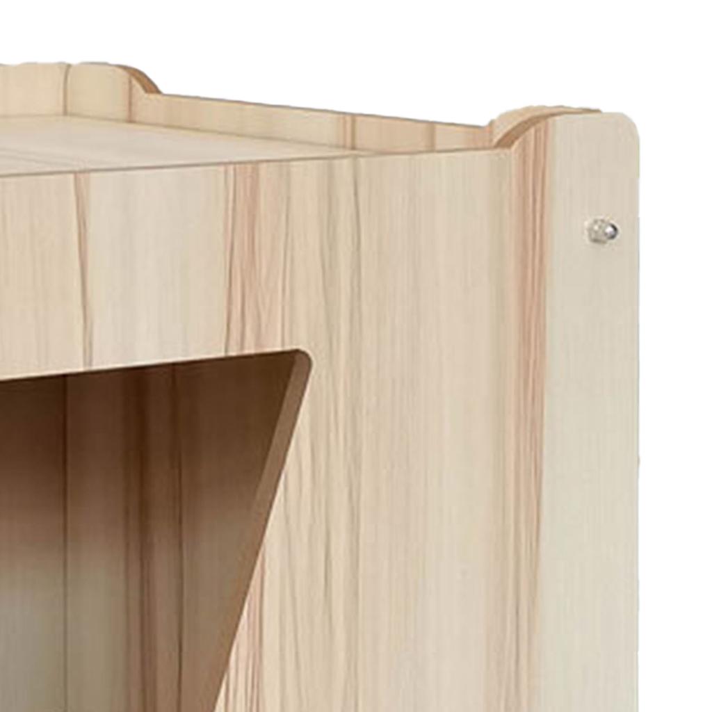 Holz Katzenhaus Innovativ Spaß Großer Raum Einfache Montage Katzenhöhle Bett für Innen Zuhause Kleine Speziell geformte Tür