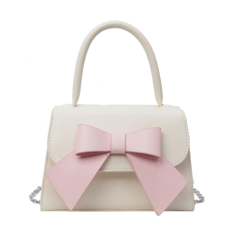 Fashion Versatile Portable Small Square Bag Bow Bag Women's New Messenger Bag