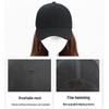 Gorro Peluca para Mujer: Sombrero de Cubo para Cabello Largo y Liso con Opción de Onda Rizada para Principios de Otoño