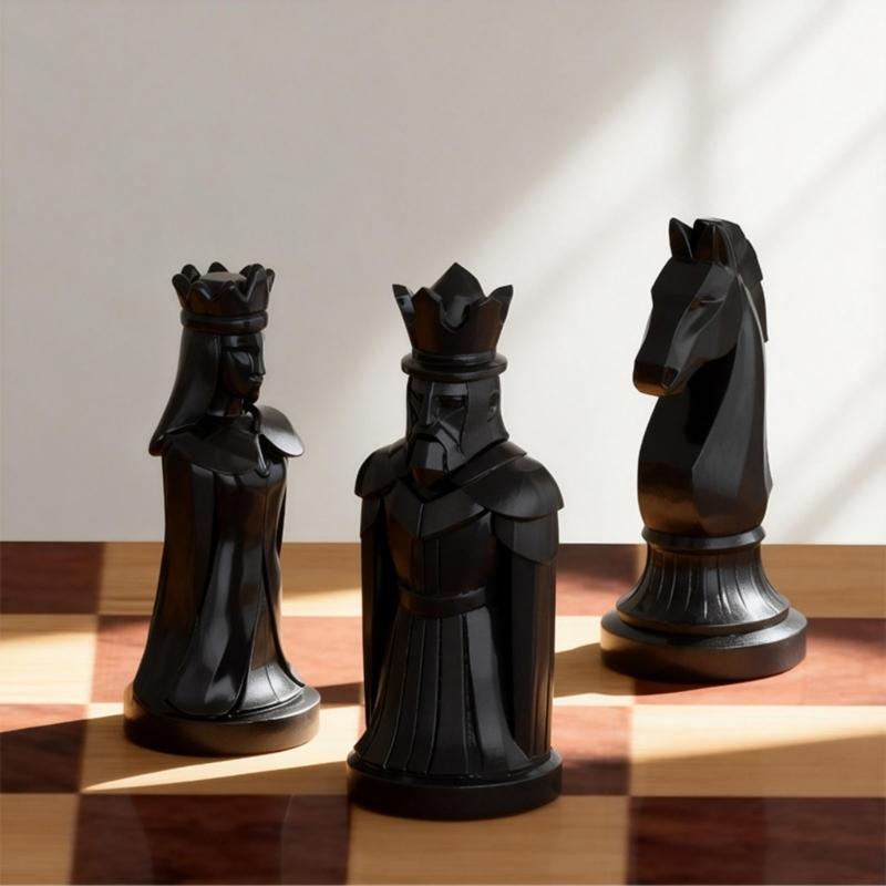 Hitzebeständige 3D-Schachfigurenformen, sicher für Kinder zur Verwendung in Schulprojekten und für gemeinsame Familienzeit