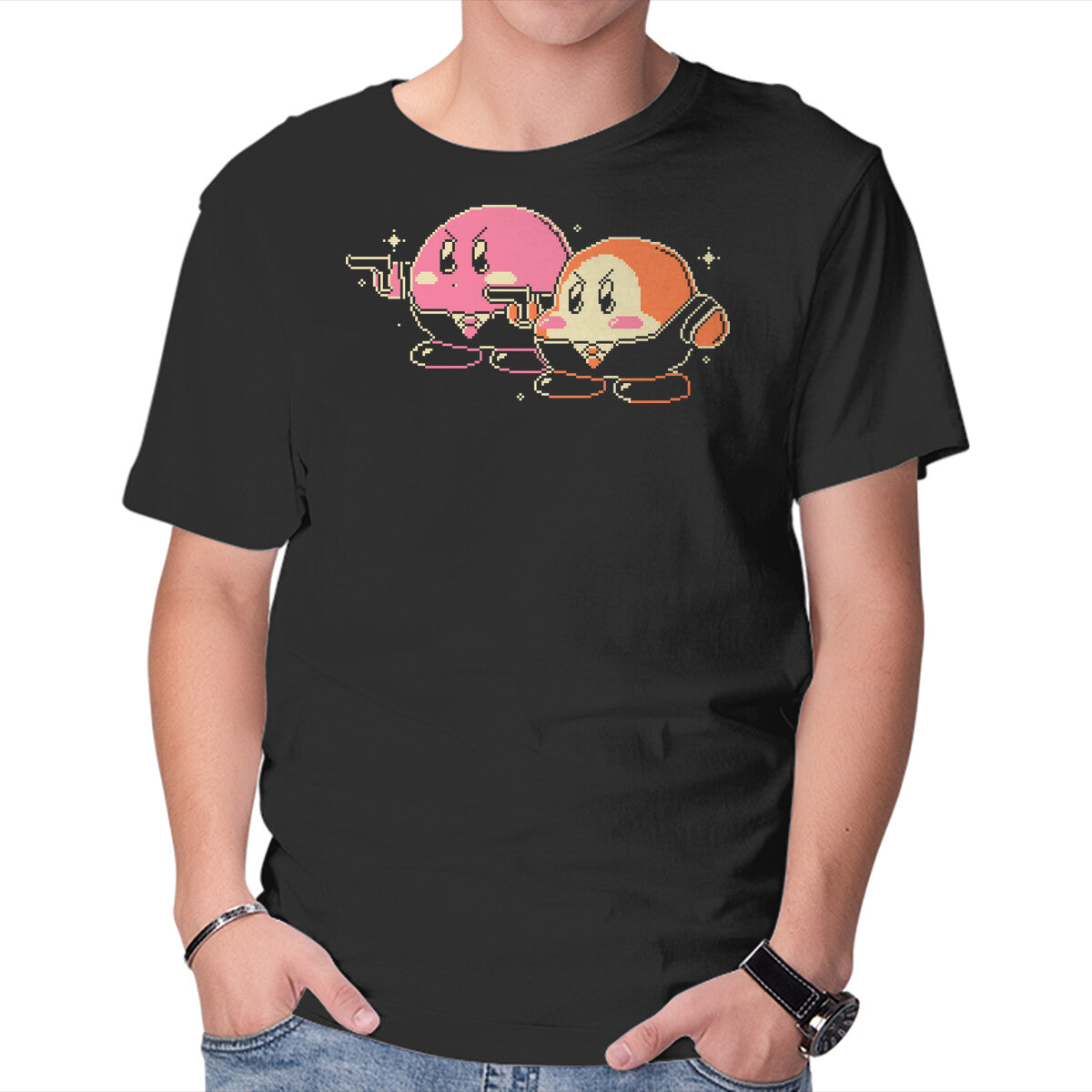 Unisex Crew Neck T-Shirt Puff Fiction Graphic Short Sleeve Casual Tee XL