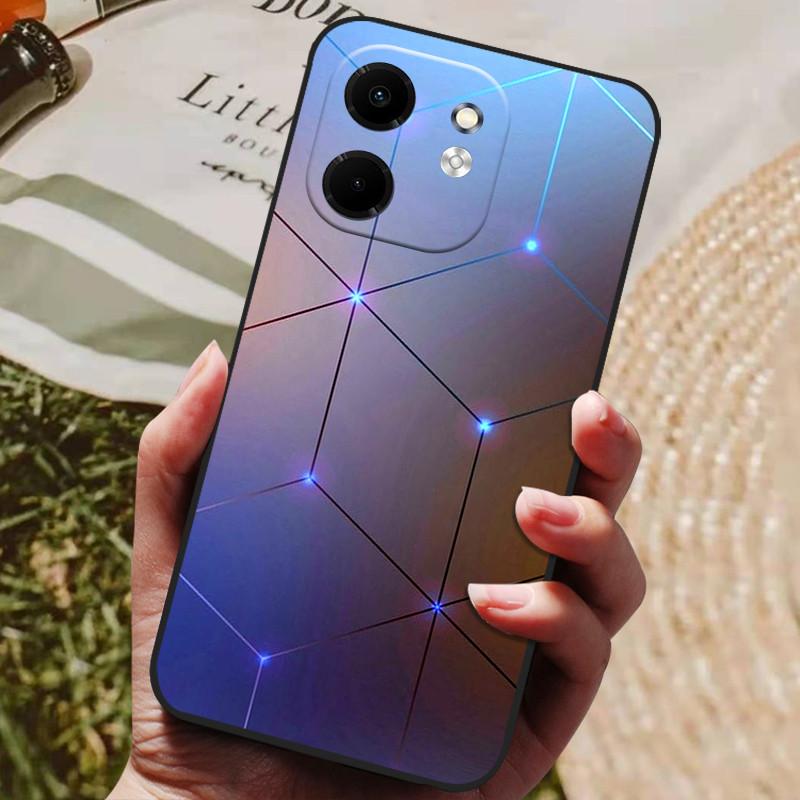 For Infinix Smart 9 Case X6532 Luxury Painted Phone Silicon Back Cover For Infinix Hot 50i X6531 Cases Protective Shell Smart9
