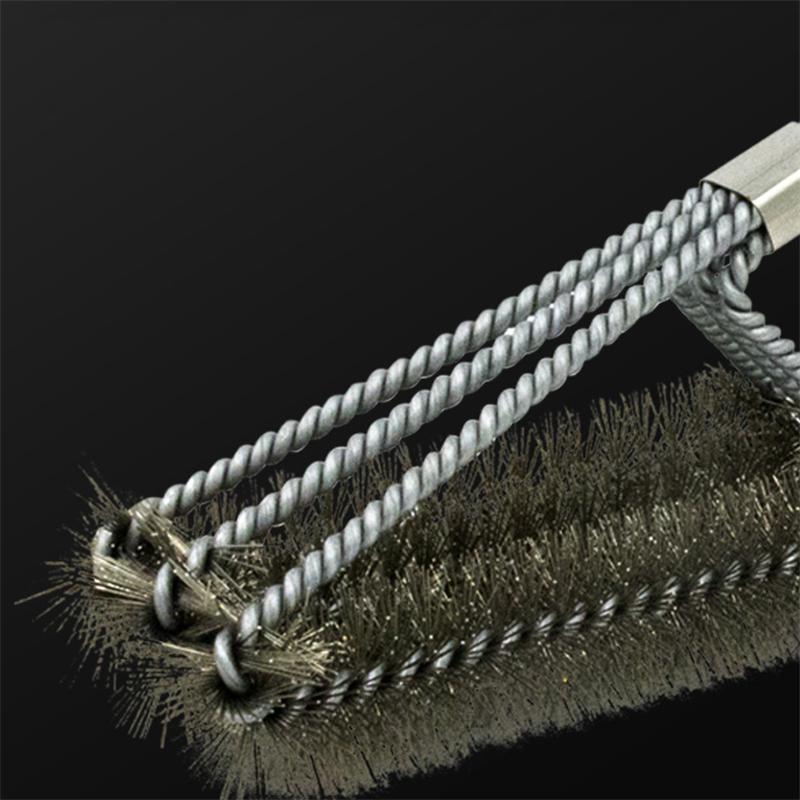 Szczotka do grilla BBQ i skrobak Zestaw do grillowania Szczotka do czyszczenia grilla Narzędzia ze stali nierdzewnej Włosie druciane Akcesoria kuchenne Gadżety