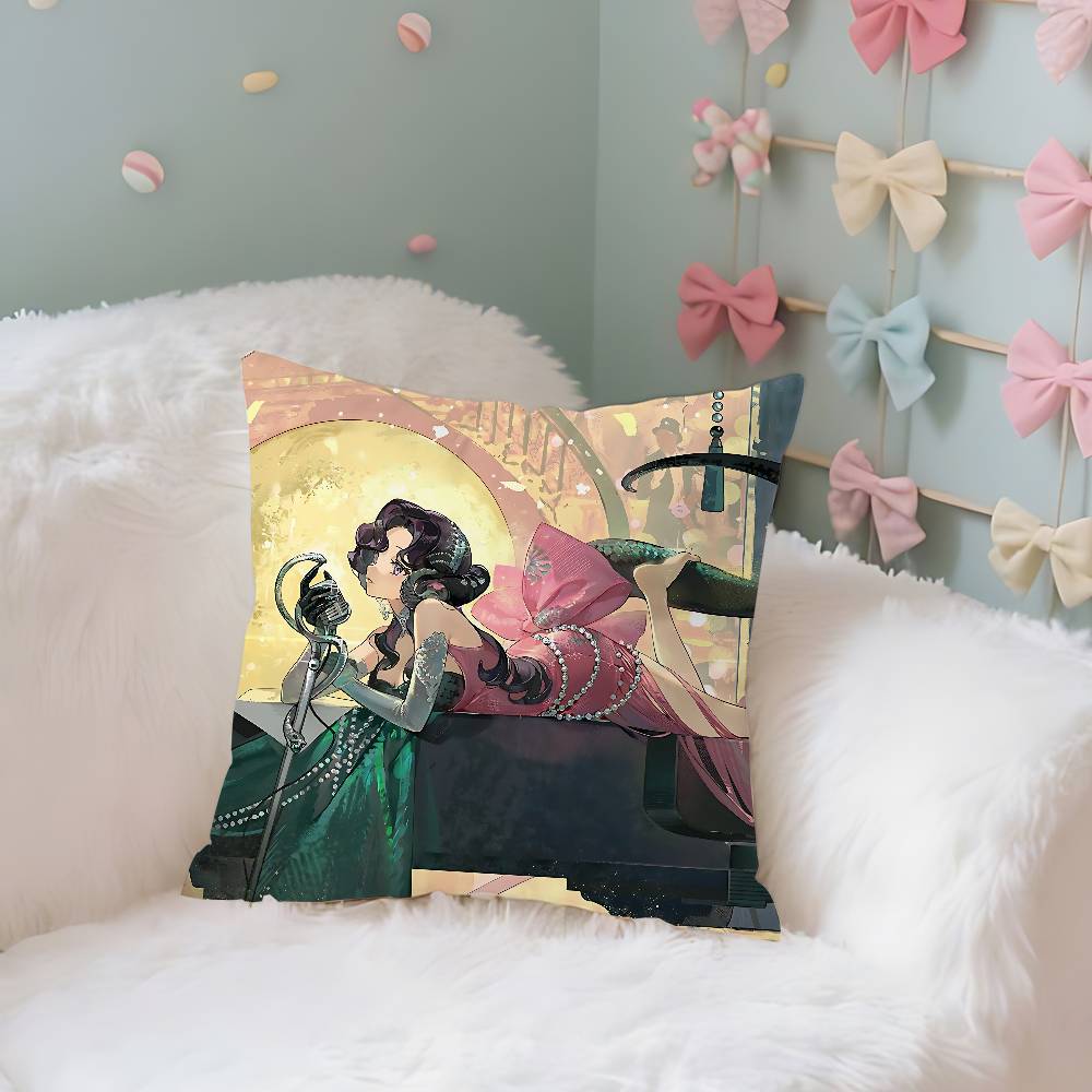R-Reverse1999 Anime Pillow Case Cushion Cover Soft Cute Throw Pillow Case For Car Sofa Pillowcase Polyester With Zipper