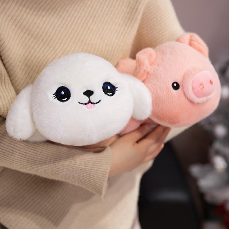 Cartoon Soft Lying Elephant Fox Doll Plush Toy Puppy Dog Doll Children Accompany Soothing Doll