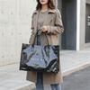 Glossy Transparent Jelly Bag Large Capacity Letter Prints Handbags Fashion PVC Tote Bag  Swimming