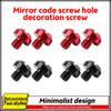 2Pcs M10 Anti-Rust Motorcycle CNC Aluminum Rear view Mirror Hole Plugs Screws Rearview Mirror Holder Motorcycle Accessories