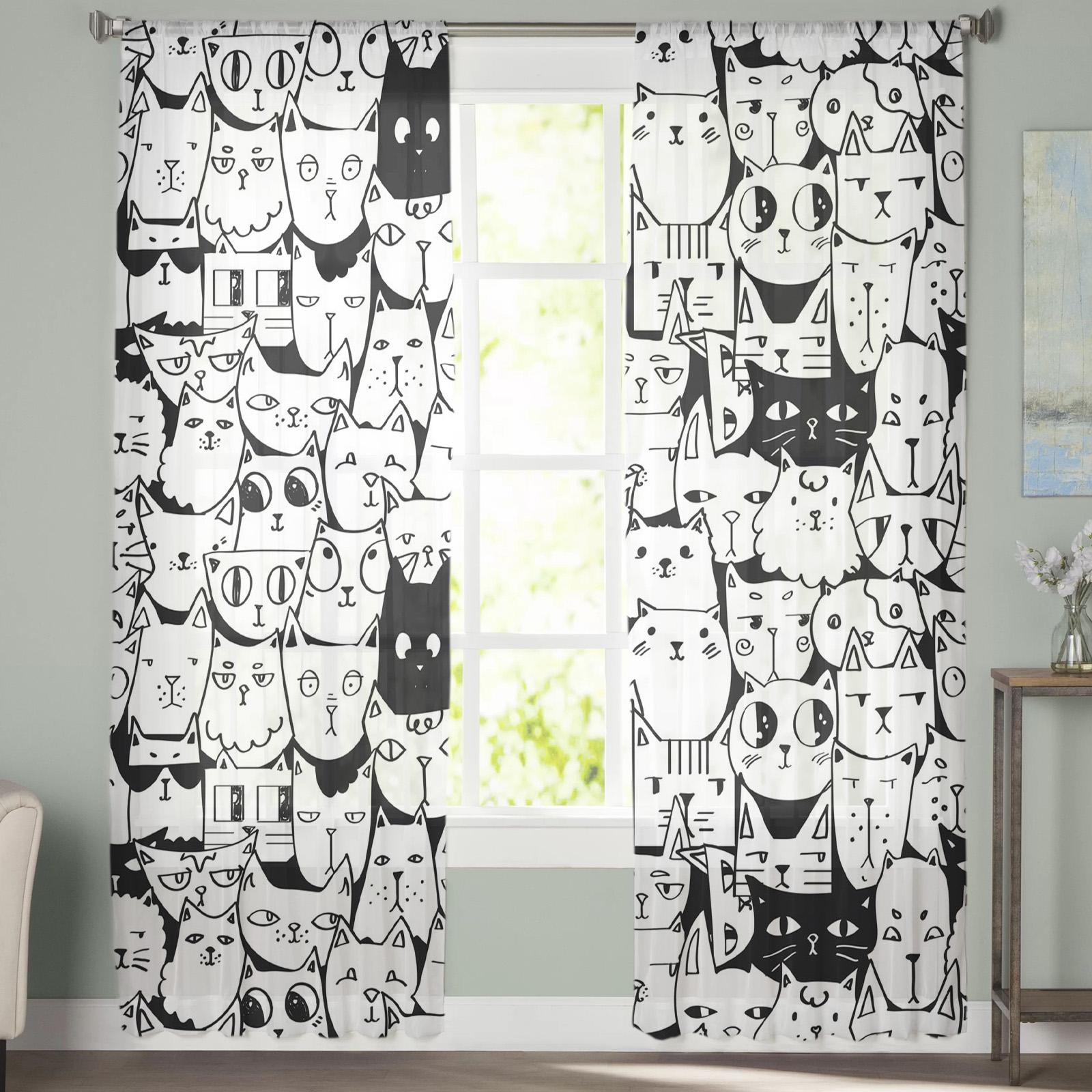 Тюлевые шторы для гостиной — фото 4