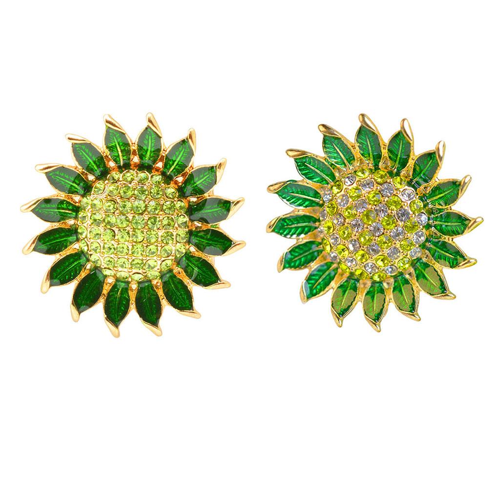Spille per Donna Elegante Spilla Girasole con Strass Gioielli Estetici Gioielli da Costume Stile Erodio Regali per Donne