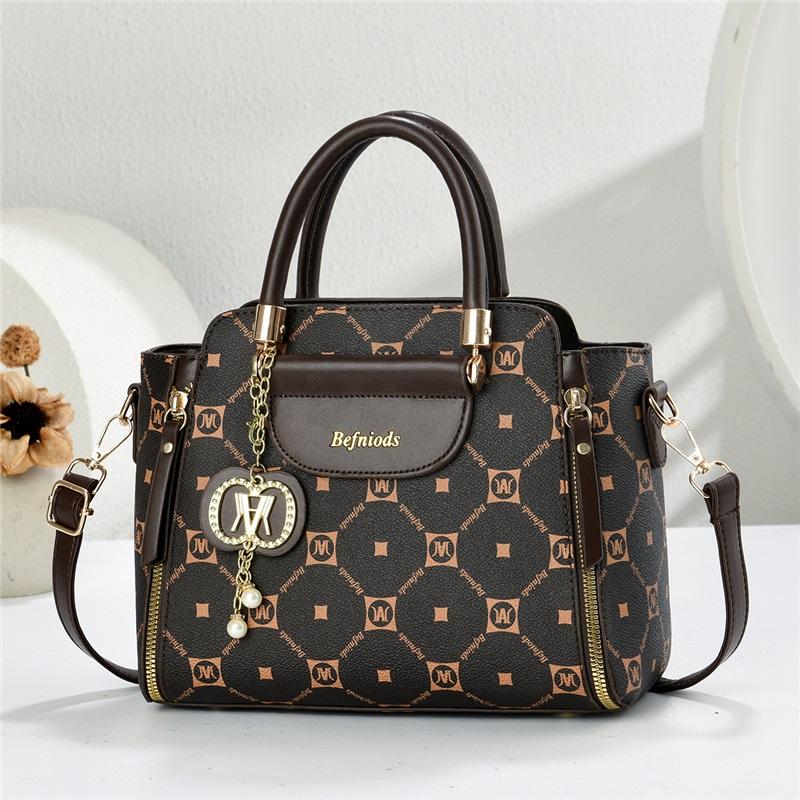 Elegant Pattern Print Light Luxury Handbag For Women Versatile Shoulder Crossbody Matching Outfit Purse