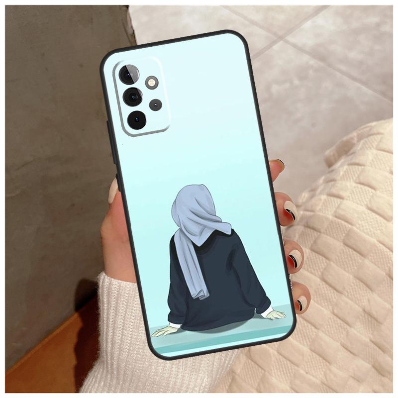 Islamic Hijab Girl Queen For Samsung Galaxy A13 A33 A53 A34 A54 A14 A15 A16 A26 A36 A56 A12 A32 A52 A06 A35 A55 Case