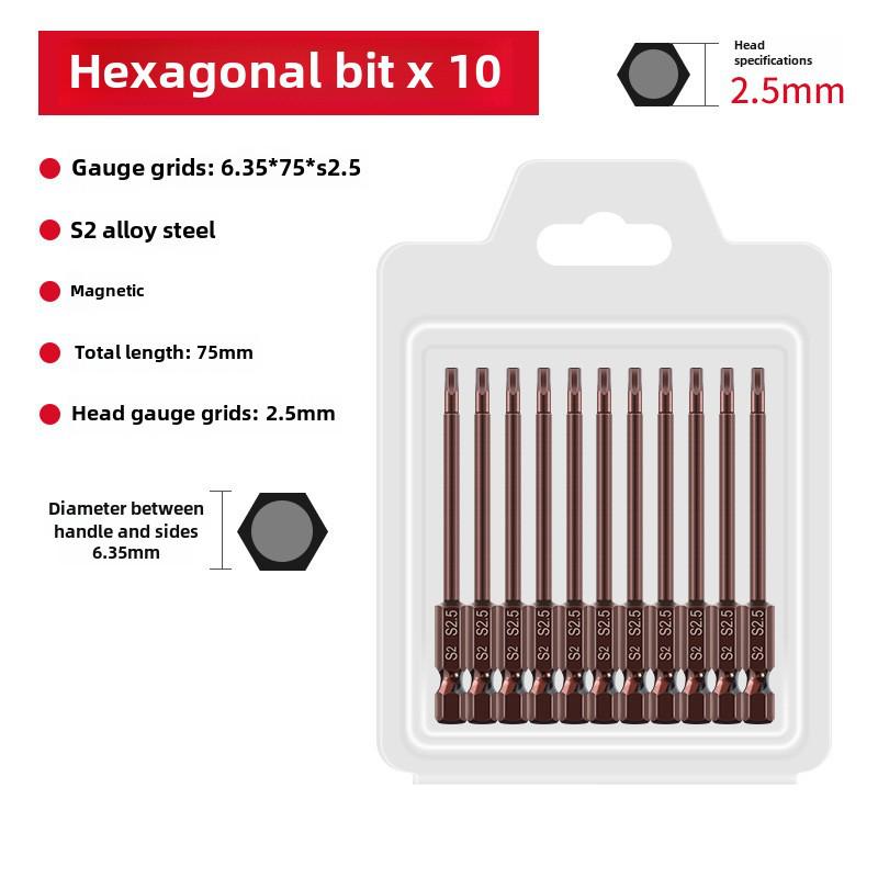 Sada elektrických šroubovacích bitů Qingwei S2 Strong s magnetickou šestihrannou rukojetí