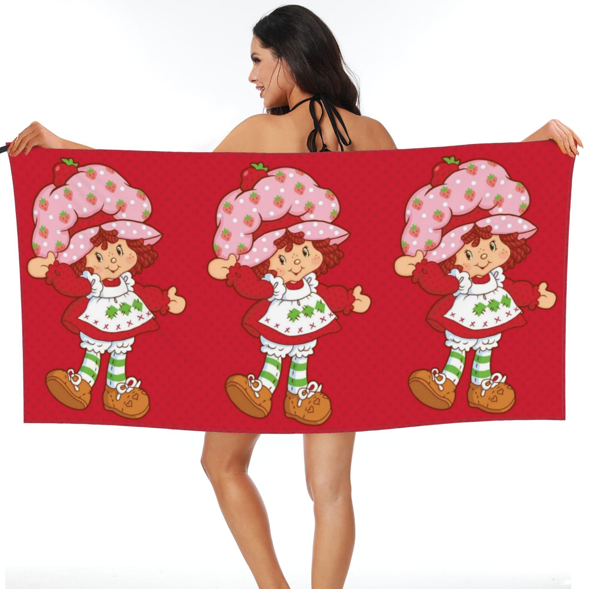 

Like Strawberry ShortCake Beach Towel Soft Microfiber Quick Dry Absorbent Quick Towels For Bath W40*H60(CM)