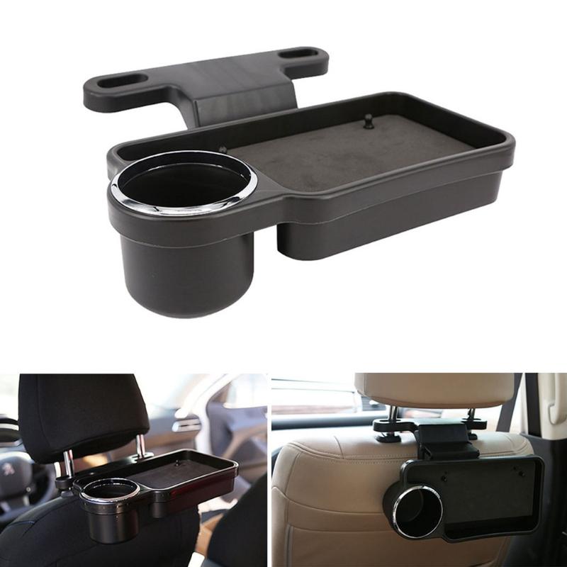 Car Back for seat Organizer Foldable Cup Holders Portable Rear for Seat Table Tr