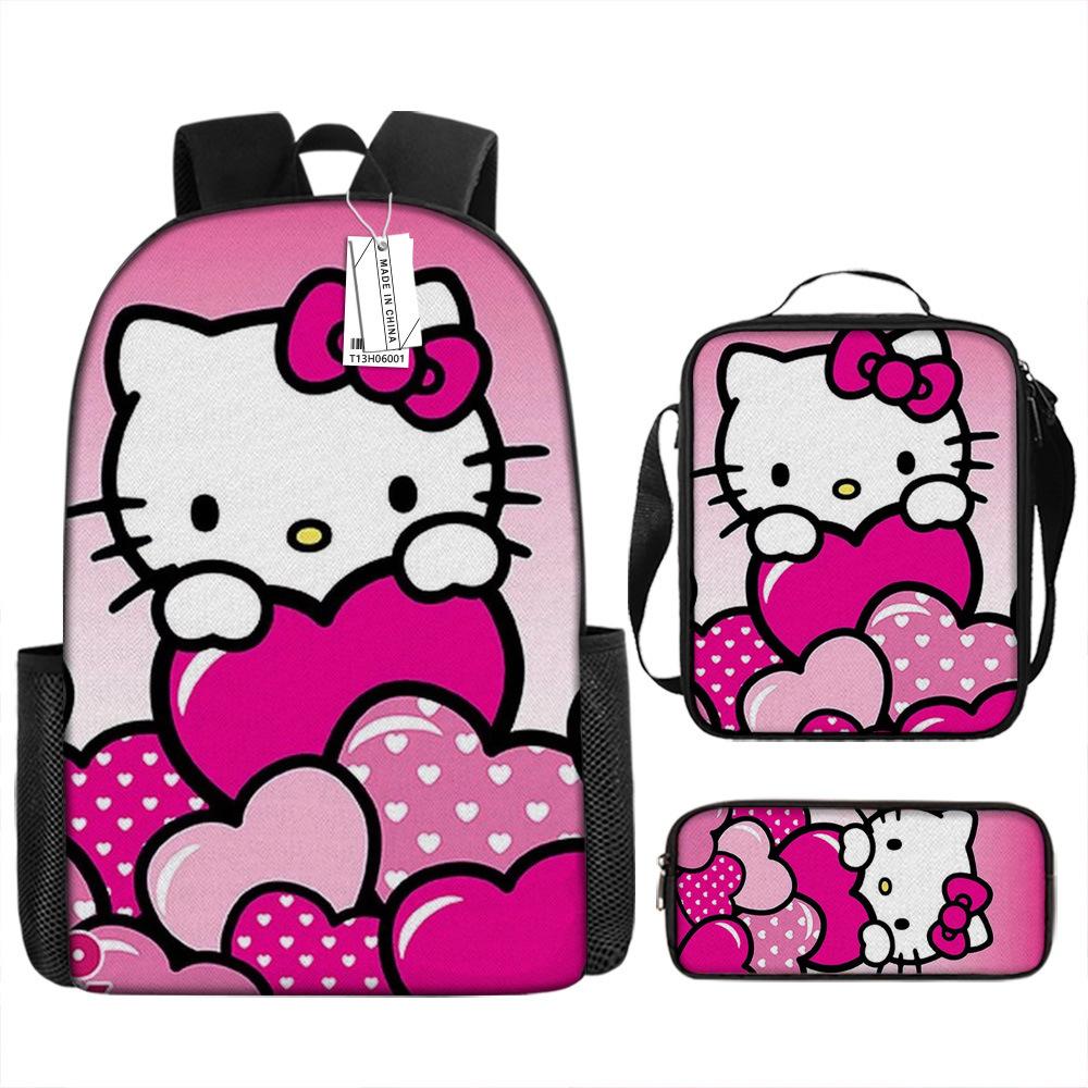 Hello Kitty Elementary School Bag Cute Hello Kitty Children S Backpack Girls Backpack Kt Cat Lunch Bag pencil bag