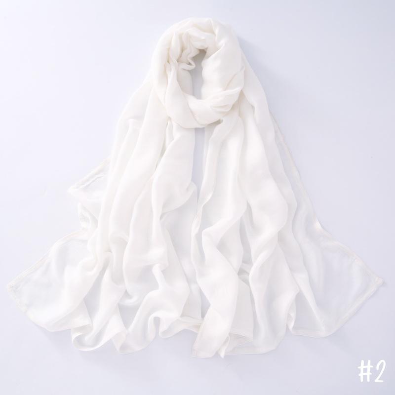 New Thin Modal Scarf For Women Girls Solid Scarves Soft Wide Brim Cotton Breathable Pashmina Shawl Foulard Winter Wrap Shawls