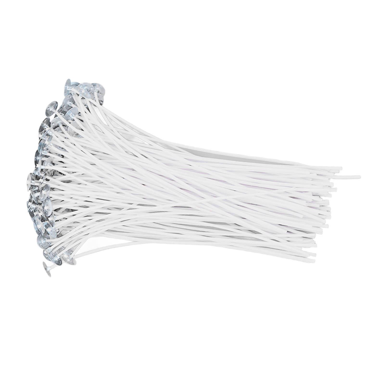 

100 шт фитиль для свечи 20 см7,9 дюйма хлопковый сердечник белый растительный воск с основой для свечей своими руками изготовление