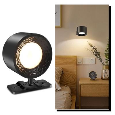 LED-Wandleuchten zum Anbringen an der Wand, Leselampe mit Fernbedienung, 3 Farbtemperaturen, magnetisch, 360° drehbar, kabellos, für Zuhause