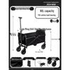 Faltbarer Wohnmobil-Reisewagen für Outdoor-Camping und Straßenstände