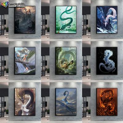 Pittura diamante 5D completa fai da te Pittura diamante 5D drago cinese