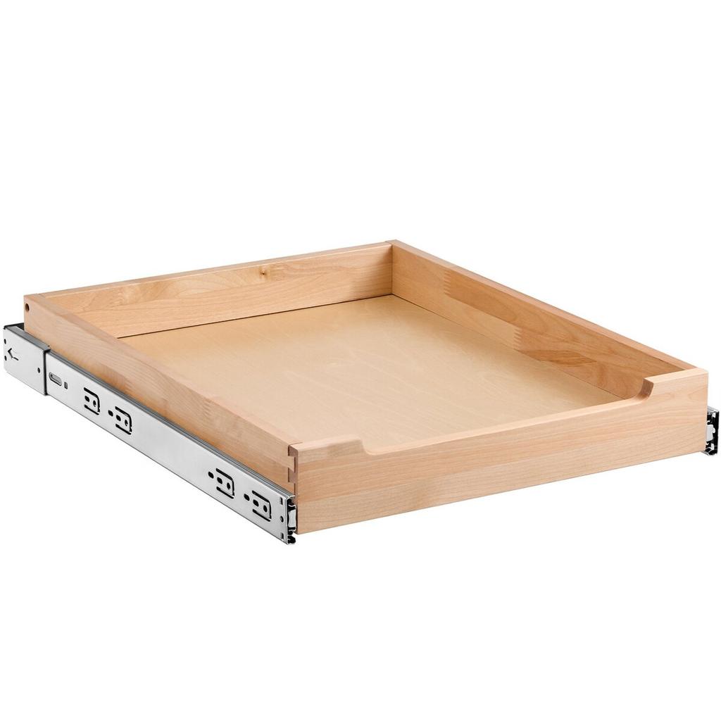Pull Out Cabinet Organizer Soft Close Slideout Shelf Wood Drawer 17"Wx21"D