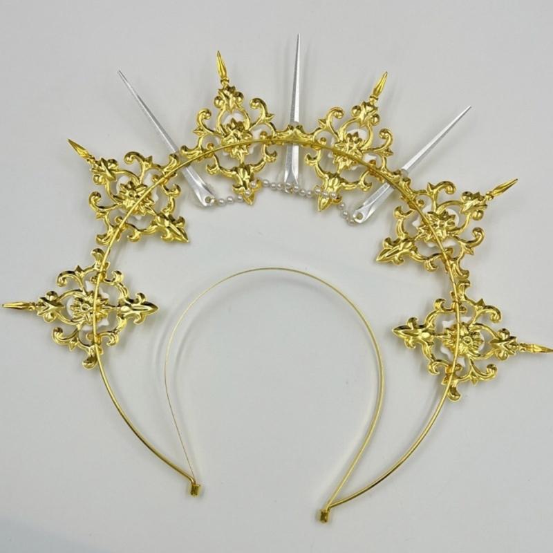 Sophisticated Headbands Elegant Metal Hair Accessory Comfortable Wear Hair Decors For Themed Event Cosplay
