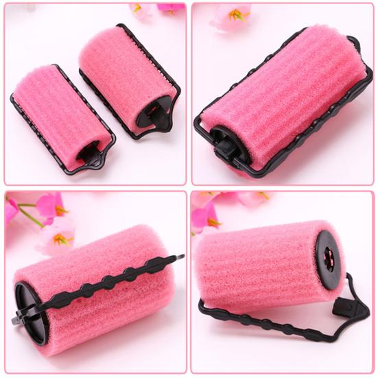 6Pcs Home Self Grip Sponge Hair Salon Hairdressing Roller Curlers Styling Tools