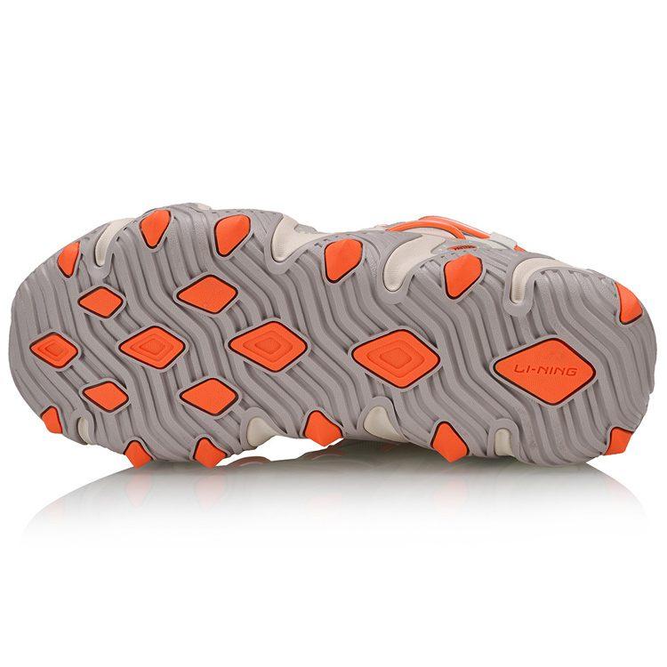 Li Ning X Claw Cat Paw Cushioning Slip Resistant Low Top Sports Casual Shoes Women's Gray Orange AGLQ014-3