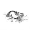 Nordic Serving Serveware Dish Stainless Steel Living Room Home Fruit Snack Bowl Plate Dinner Table Decorative Plate Candy Tray