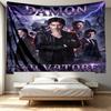 Damon Salvatore Print Tapestry - Portable Wall Decor Cloth, for Home, Dorm, Travel, Bedroom, Living Room - Ideal Birthday Housewarming Gift