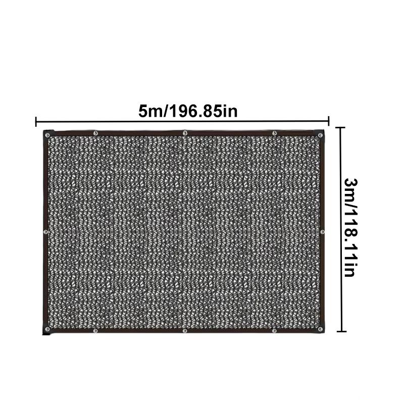 1PC Heavy-Duty Black Shade Net HDPE Shade Net Garden Sun Shade Net Durable Patio Shading Mesh