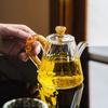 Crystal Glass Teapot Household High-grade Gold Foil Transparent Teapot Office Kung Fu Tea Set Living Room Table Decoration