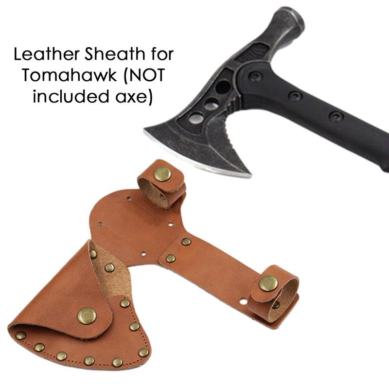 Tomahawk Sheath Axe Blade Protection Cover Faux Leather Axe Holster Outdoor Camping Tomahawk Head Protector Case